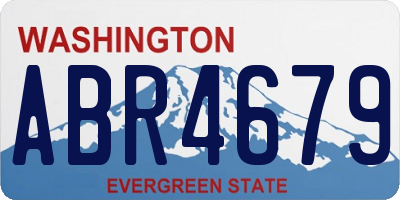 WA license plate ABR4679