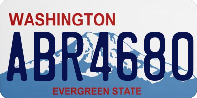 WA license plate ABR4680