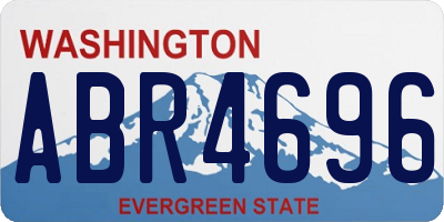 WA license plate ABR4696