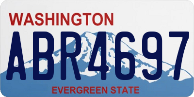 WA license plate ABR4697