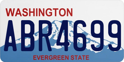 WA license plate ABR4699