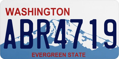 WA license plate ABR4719