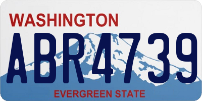 WA license plate ABR4739