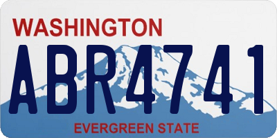 WA license plate ABR4741
