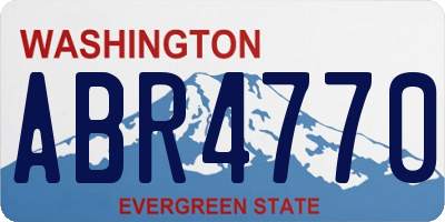 WA license plate ABR4770