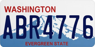 WA license plate ABR4776