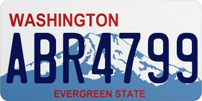 WA license plate ABR4799