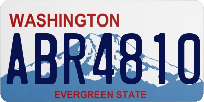 WA license plate ABR4810