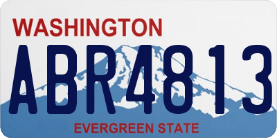 WA license plate ABR4813