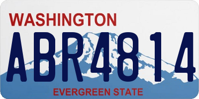 WA license plate ABR4814