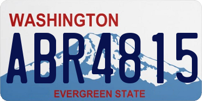 WA license plate ABR4815