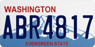 WA license plate ABR4817