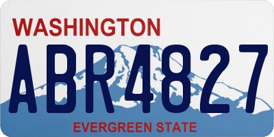 WA license plate ABR4827