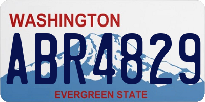 WA license plate ABR4829