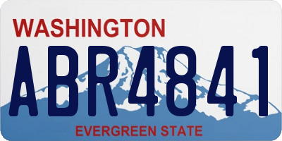 WA license plate ABR4841