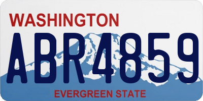 WA license plate ABR4859