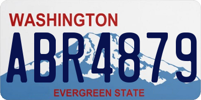 WA license plate ABR4879