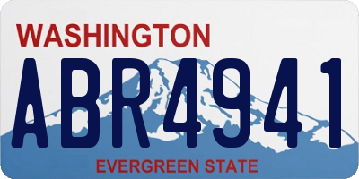 WA license plate ABR4941