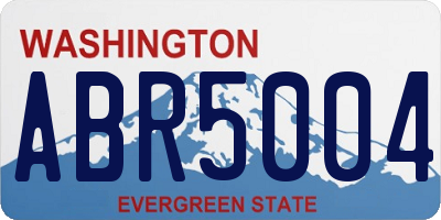 WA license plate ABR5004