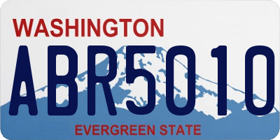 WA license plate ABR5010