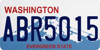 WA license plate ABR5015