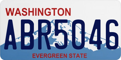WA license plate ABR5046