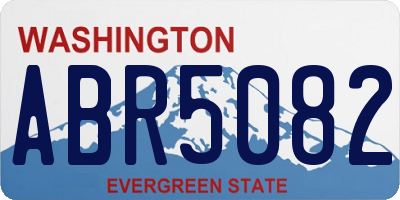 WA license plate ABR5082