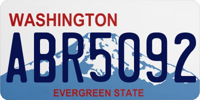 WA license plate ABR5092