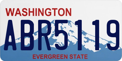 WA license plate ABR5119