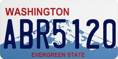 WA license plate ABR5120