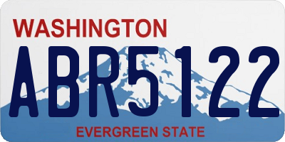 WA license plate ABR5122