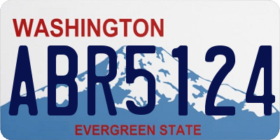WA license plate ABR5124