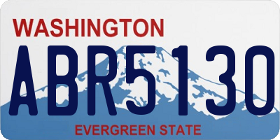 WA license plate ABR5130