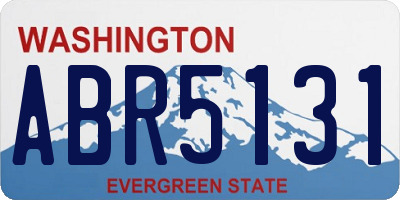 WA license plate ABR5131
