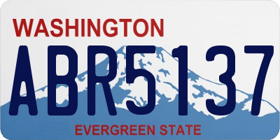 WA license plate ABR5137