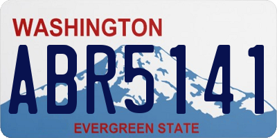 WA license plate ABR5141