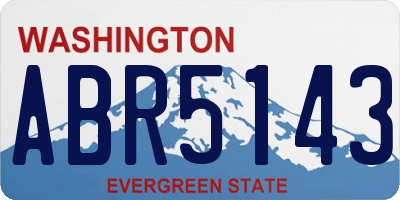 WA license plate ABR5143