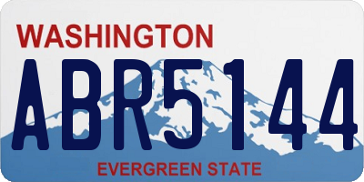 WA license plate ABR5144