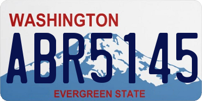 WA license plate ABR5145