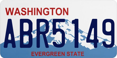 WA license plate ABR5149