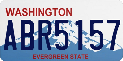 WA license plate ABR5157