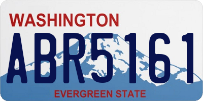 WA license plate ABR5161