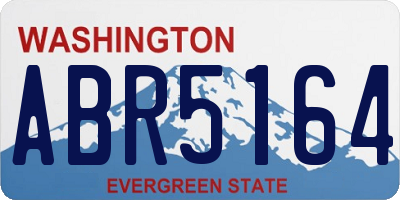 WA license plate ABR5164