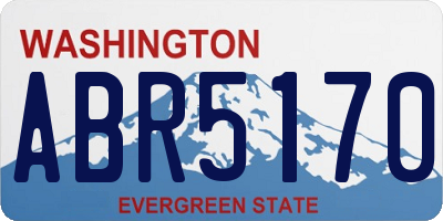 WA license plate ABR5170
