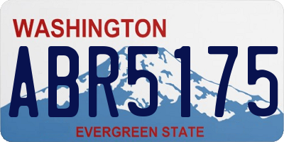 WA license plate ABR5175