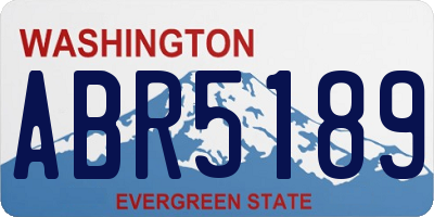 WA license plate ABR5189