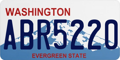 WA license plate ABR5220