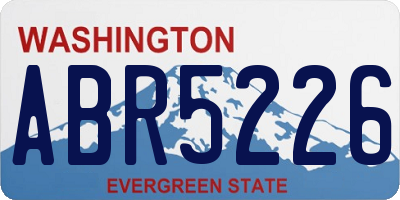 WA license plate ABR5226