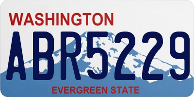 WA license plate ABR5229