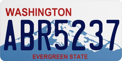 WA license plate ABR5237